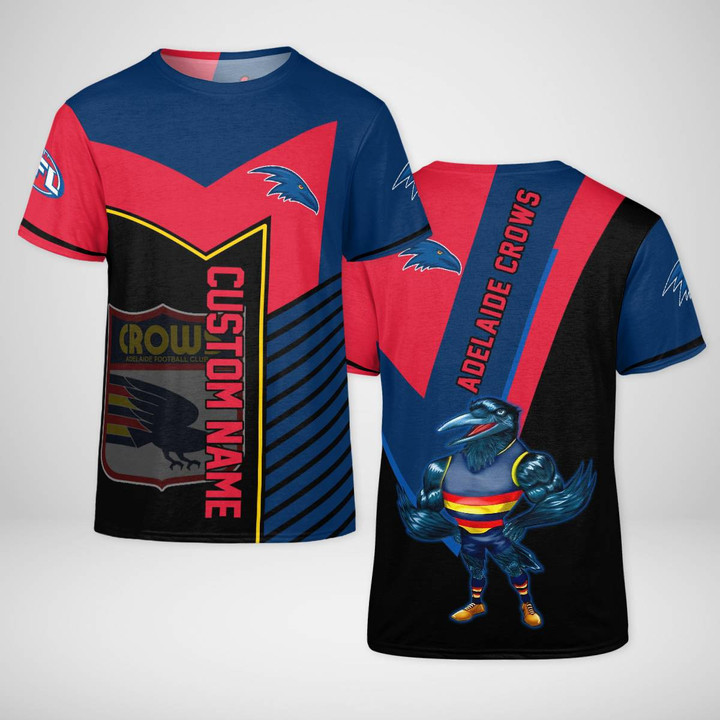 Personalized AFL  Adelaide Crows 3D T-shirt