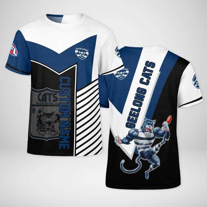Personalized AFL Geelong Cats 3D T-shirt