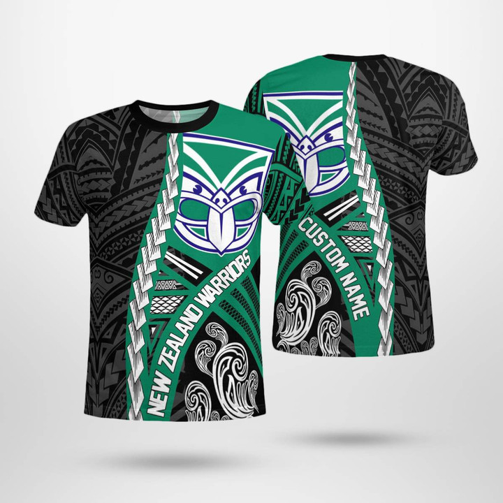 Personalized New Zealand Warriors Tribal 3D T-shirt
