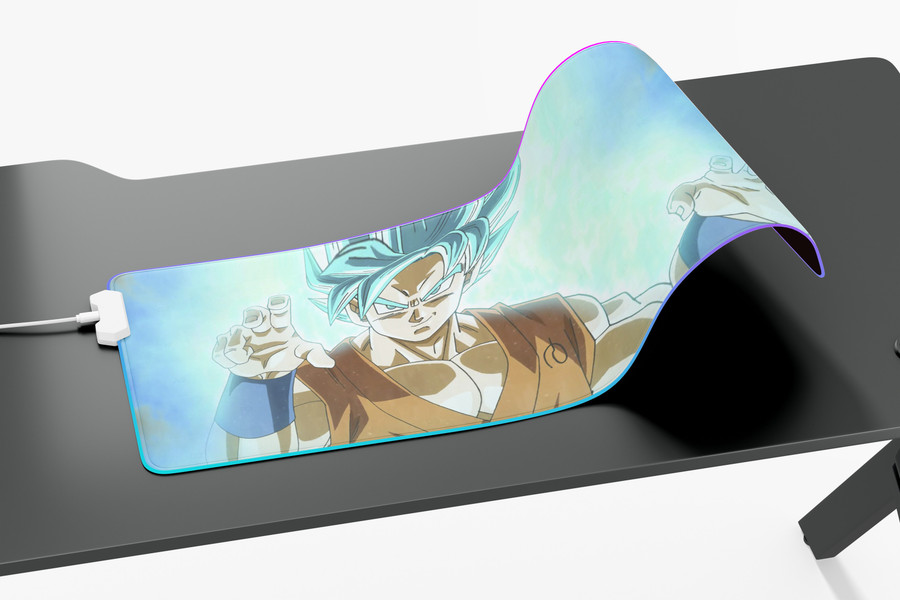 Mousepad Goku Super Saiyajin Níveis Dragon Ball com apoio