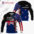New Zealand nationality hoodie 3D Full Printing