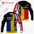 Romanian nationality hoodie 3D Full Printing