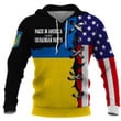Made in America with Ukrainians Part Hoodie 3D Full Printing