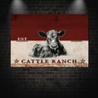 Personalized Name, Address, Est Cattle Ranch Matte Canvas HQD-15XT017 Matte Canvas Dreamship