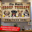 Personalized Dog Breeds Group Therapy Practiced here Matte Canvas HQD-15XT020 Dreamship