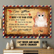 PERSONALIZED CAT AND NAME Best Cat Dad Ever Canvas DHL-15NQ012 Dreamship