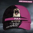 Personalized A Girl And Her Pug A Bond That Can't Be Broken Dog Cap HTT-30XT007