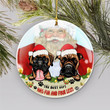 DOG FUR AND FOUR LEGS Circle Ornament (1 sided) Dreamship