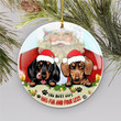 DOG FUR AND FOUR LEGS Circle Ornament (1 sided) Dreamship