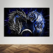 Dragon And Tiger Canvas 3 Size Template NVL-15DT001 Dreamship