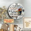 I want to hold your hand at 80 Wooden Clock Human Custom Store