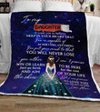 Gift To Daughter - Fleece Blanket tdh hqt-21tq003 Dreamship