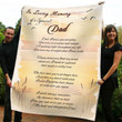 In Loving Memory Of A Special Dad Fleece Blanket Dreamship