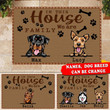 Personalized In This House We Are Family Doormat HTT-DXT001 Area Rug Templaran.com - Best Fashion Online Shopping Store Small (40 X 60 CM)