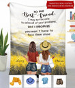 PERSONALIZED BESTIE Fleece Blanket Dreamship