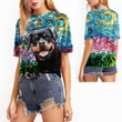 ROTTWEILER Starry night Bling Women T-shirt Bling Women Shirt 3D Tee Art