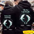 Personalized From Our First Kiss Whale Couple Hoodie Dreamship