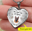 I will Carry you with me Dog Heart Necklace PM-18CT02 Jewelry ShineOn Fulfillment