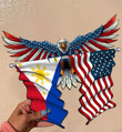 Philippines Flag Eagle Cut Metal Sign hqt-49xt038