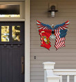 Marine Corp Flag Eagle Cut Metal Sign hqt-49xt051