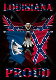 Louisiana Proud Confederate Eagle 3D Flag Full Printing HTT04JUN21XT3