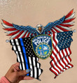 Milwaukee Police Department Eagle Flag Cut Metal Sign HTT04JUN21XT12