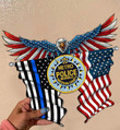 Metropolitan Nashville Police Department Eagle Flag Cut Metal Sign HTT04JUN21XT13