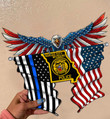 Kansas City Police Department Flag Cut Metal Sign HTT04JUN21XT15