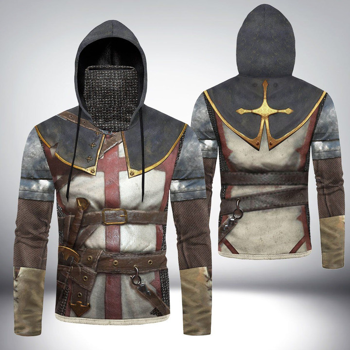 Knights Templar Armor Hoodie Mask Ltd