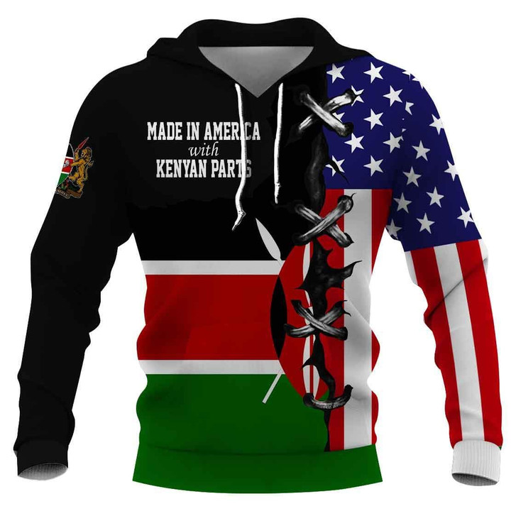 Kenyan nationality hoodie 3D Full Printing