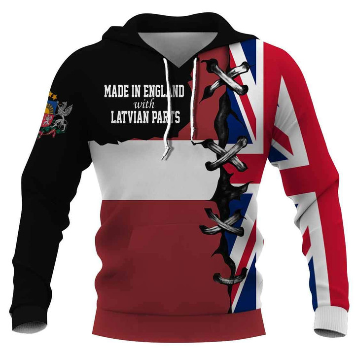 Latvian nationality hoodie 3D Full Printing