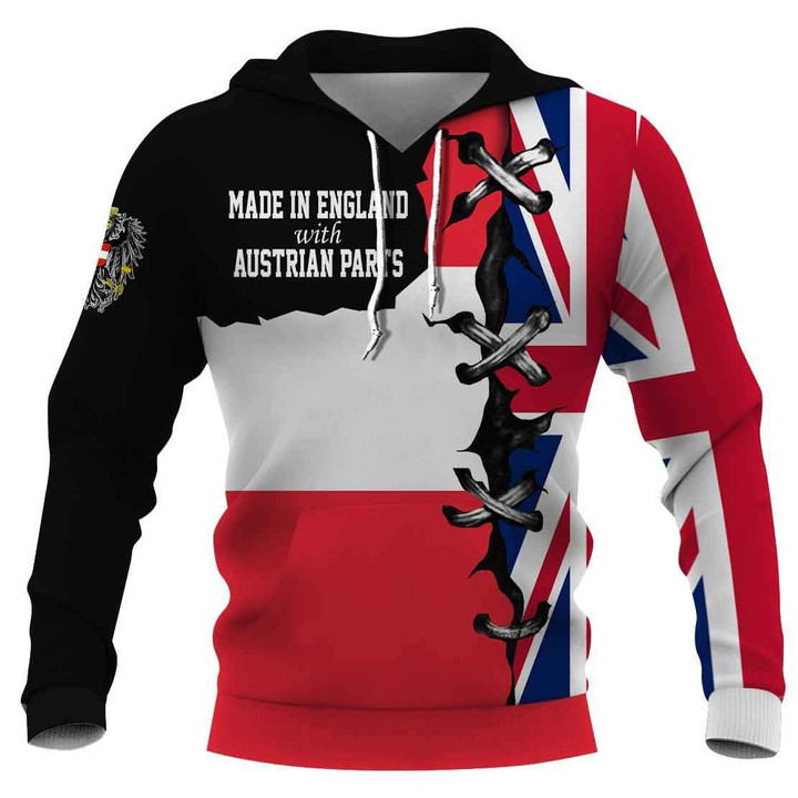 Austrian nationality hoodie 3D Full Printing