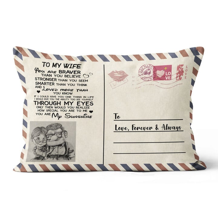 PERSONALIZED NAME Love Letter Pillow DHL-20TP006 Dreamship 13x19in