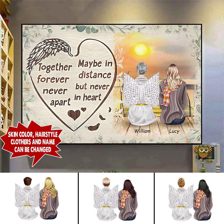 Personalized Together Forever Never Apart Canvas hqt-15mq011 Dreamship