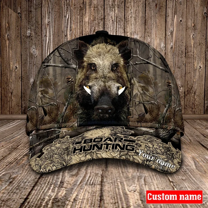 PERSONALIZED NAME BOAR HUNTING  Cap KNV-30DD233