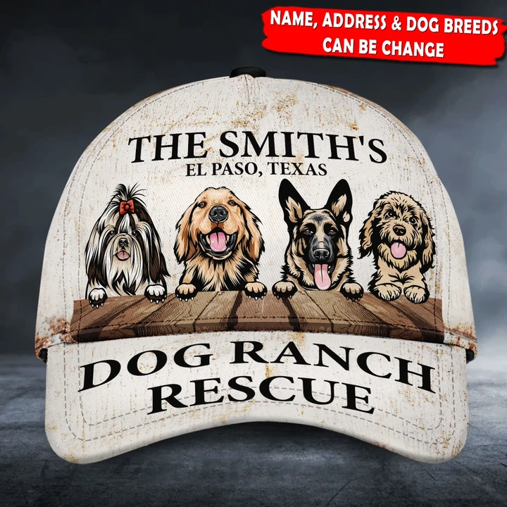 Personalized Dog Ranch Rescue Classic Caps