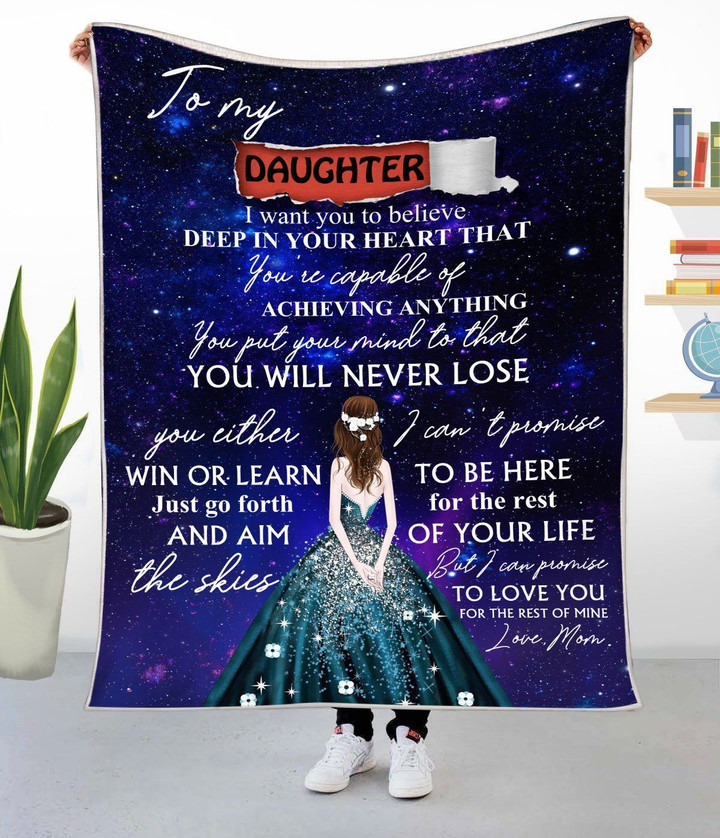 Gift To Daughter - Fleece Blanket tdh hqt-21tq003 Dreamship