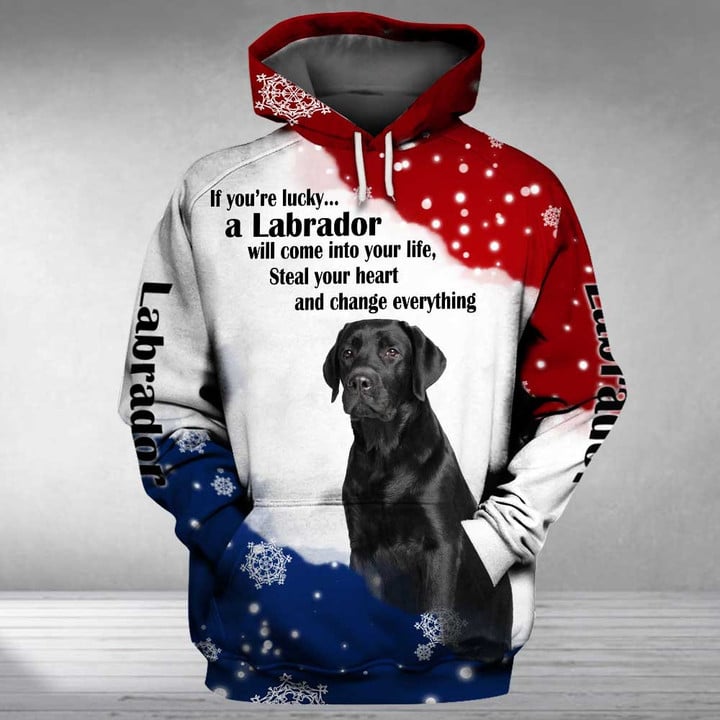 LABRADOR will come into your life 3D Full Printing Hoodie Hoodie 3D 3D Tee Art Hoodie S