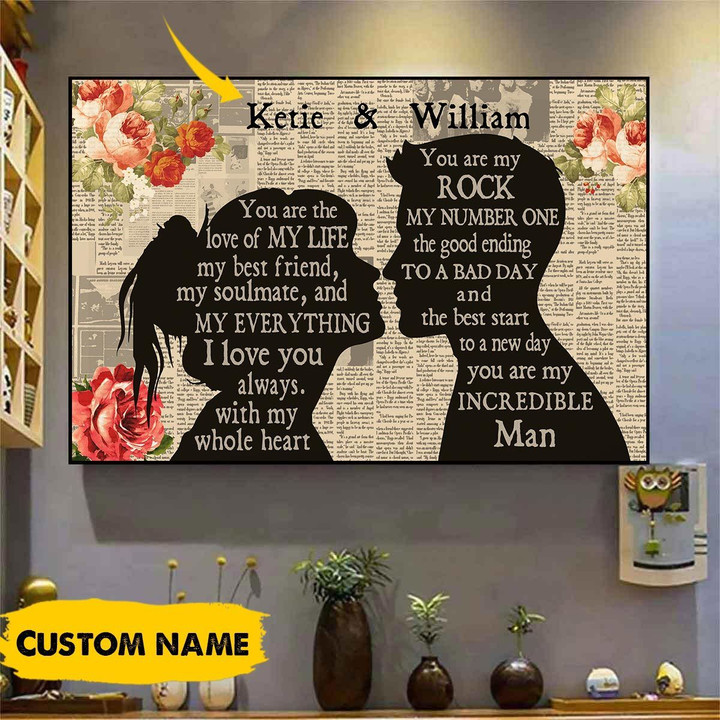 Personalized You Are The Love Of My Life My Best Friend Canvas Dreamship