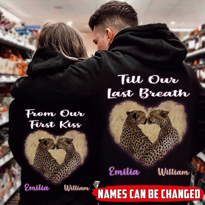 Personalized Till Our Last Breath Leopard Couple Hoodie NVL-16DT002 Hoodies Dreamship