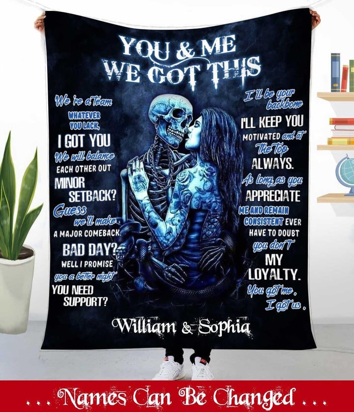 Personalized Fleece Blanket You And Me We Got This Human Custom Store