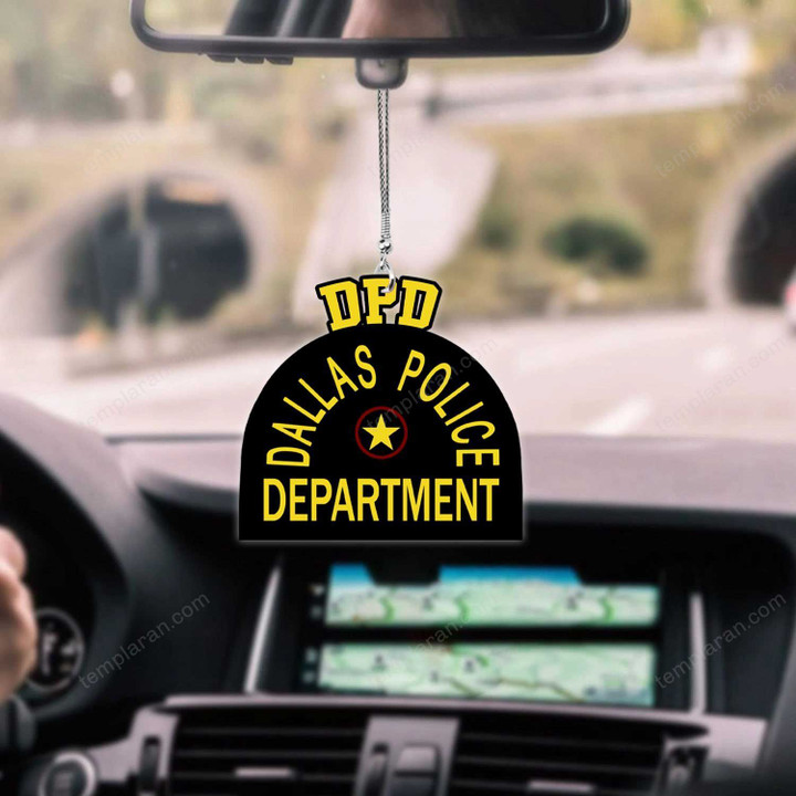 Dallas Police Department CAR HANGING ORNAMEN tdh | hqt-37sh002