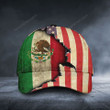 Mexico with american flag classic caps