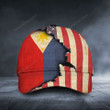 Philippines with american flag classic caps