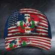 Dominican with american flag classic caps