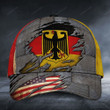 Germany with American flag Classic Cap