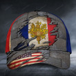 France with American flag Classic Cap
