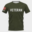 Personalized Name Puerto Rico Veterans Unisex Tee tdh | HQT-TP587