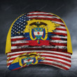 Colombia with american flag classic caps