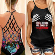 Personalized Name Skull Woman Cross Tank Top hqt-35ct03